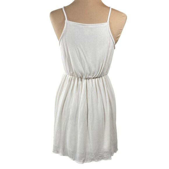 Mossimo Sundress Halter Cream Crochet Mini Size XS Extra Small - Picture 3 of 7